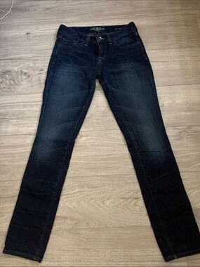 Lucky Brand Women's Skinny Jeans in Dark Blue Wash